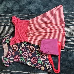 Two girls size five sundresses